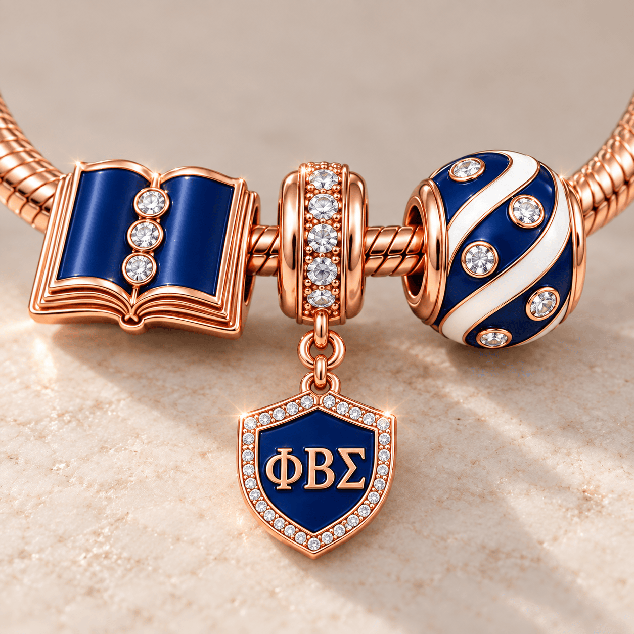 PBTS Gold Charm Bracelet Set NHVH