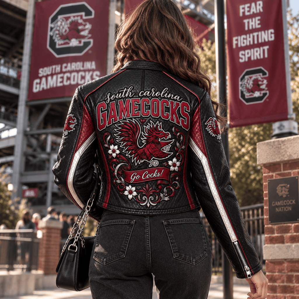 Premium SCG Cropped Leather Zipper Jacket PVNA