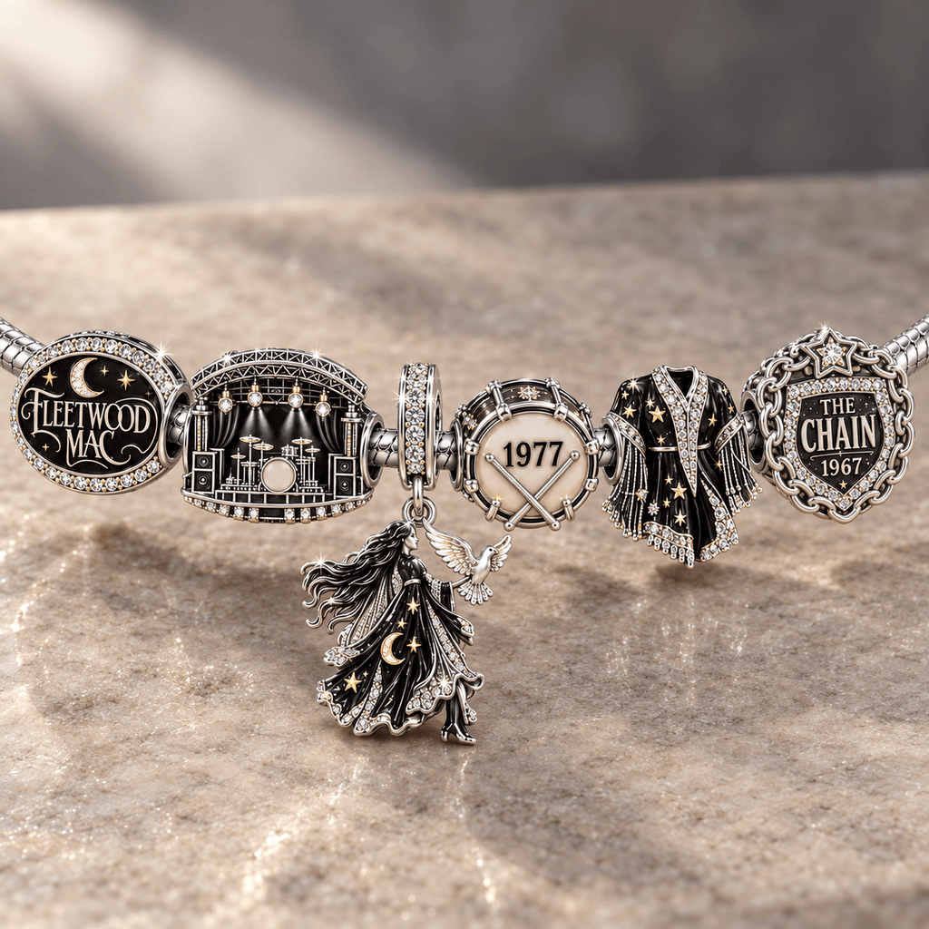 FLM Silver Charm Bracelet Set NTVA