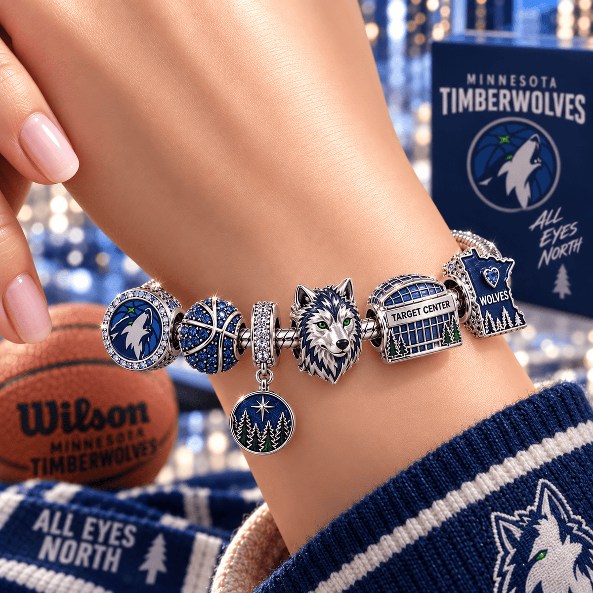 MTBW Silver Charm Bracelet Set VTH