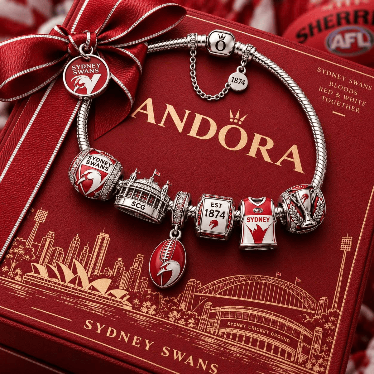 SNSW Sliver Charm Bracelet Set VTH