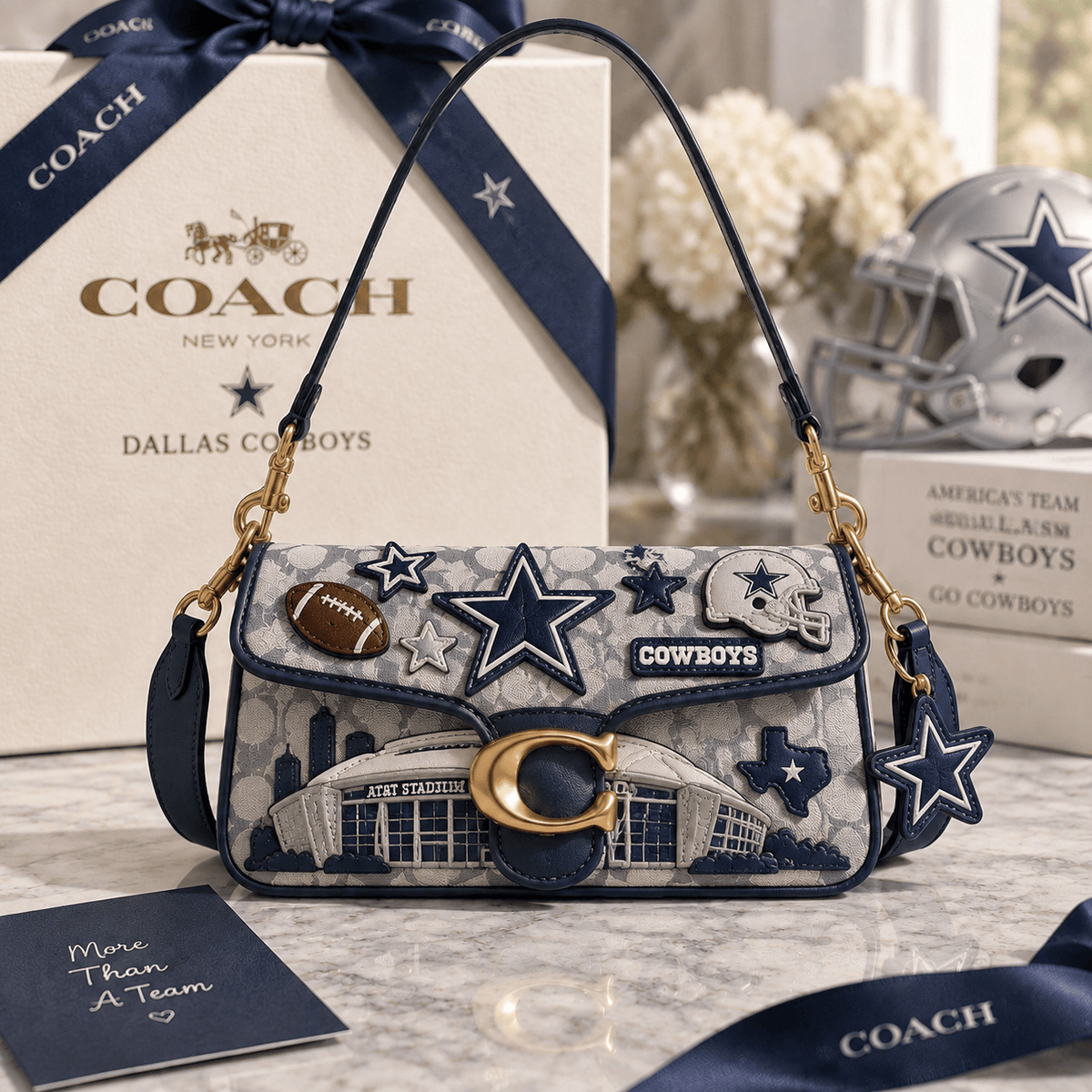 Premium DLCB Coach Shoulder Cross With Charm NPL