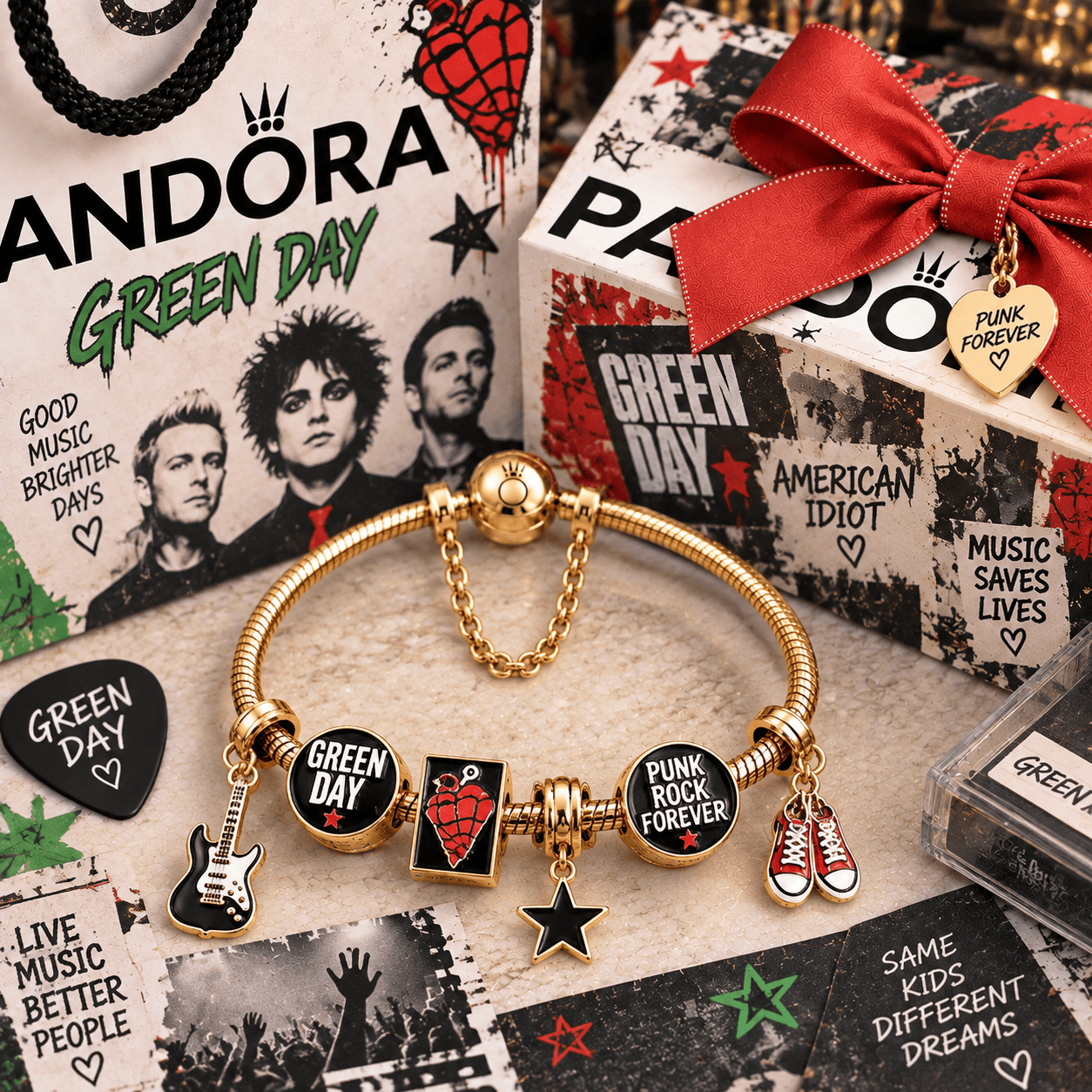 GRD Gold Charm Bracelet Set PTT