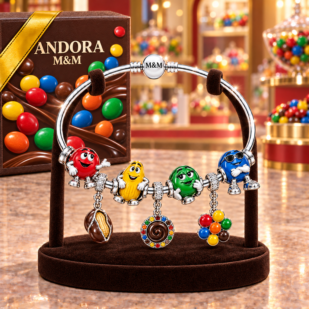MM Silver Charm Bracelet Set TMH