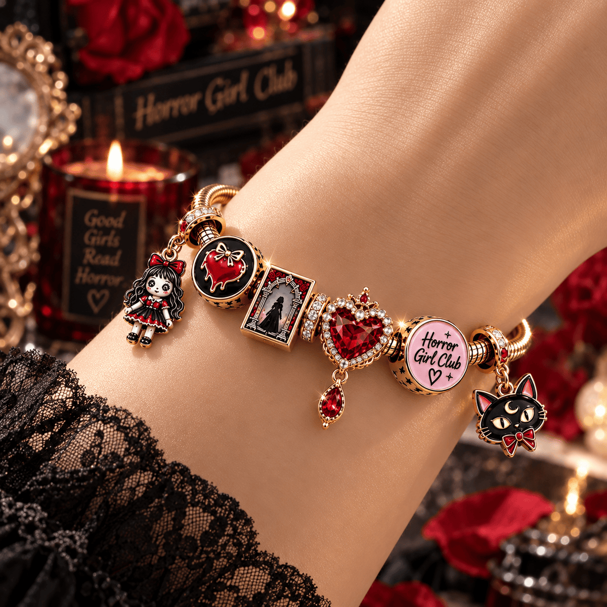 HGC Gold Charm Bracelet Set TTN