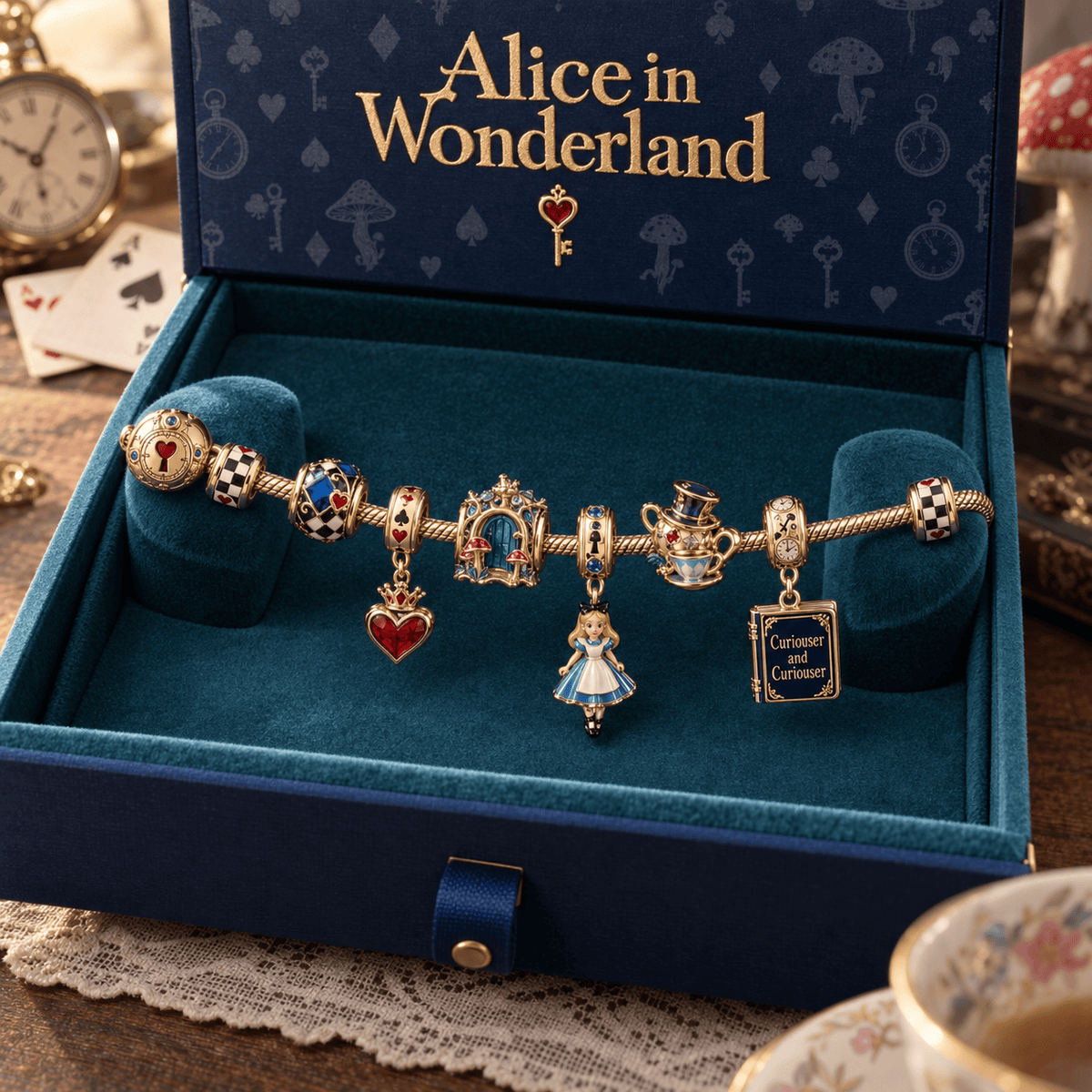 ALW Gold Charm Bracelet Set HQH