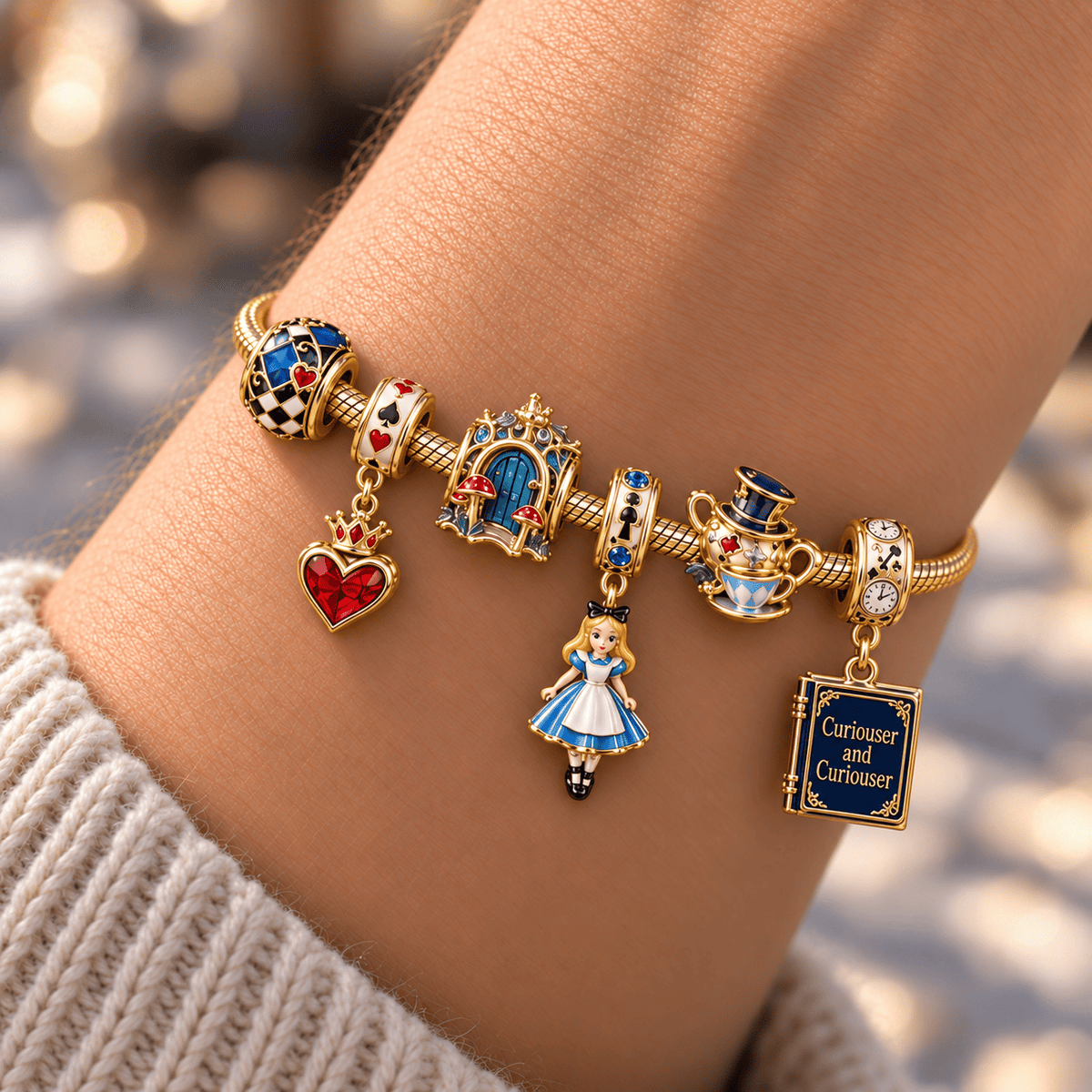 ALW Gold Charm Bracelet Set HQH