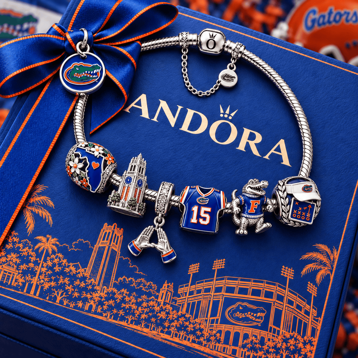FGT Silver Charm Bracelet Set PTT