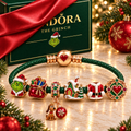 TGR Braided Leather Charm Bracelet Set NHVH