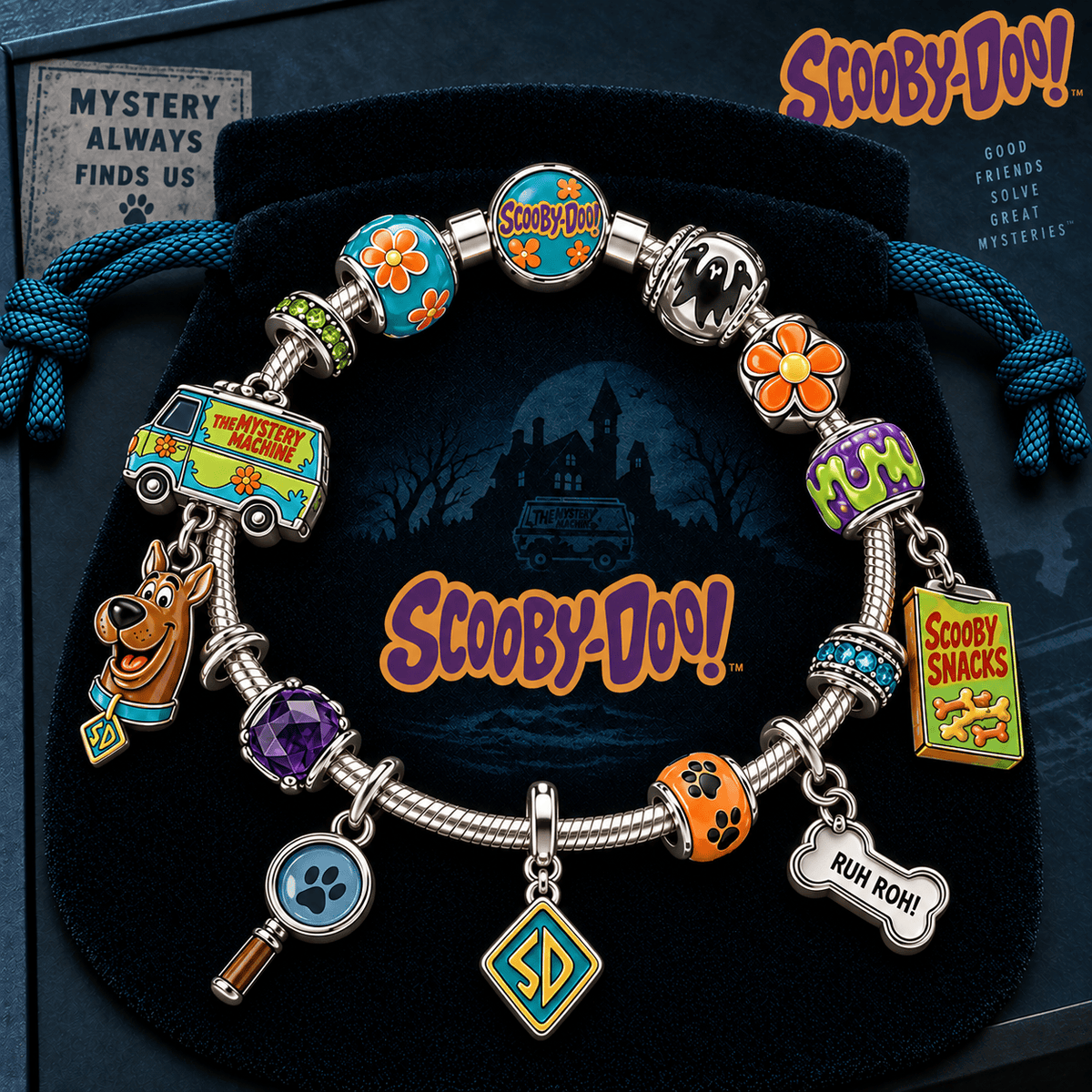 SCBD Silver Charm Bracelet Set TTTT